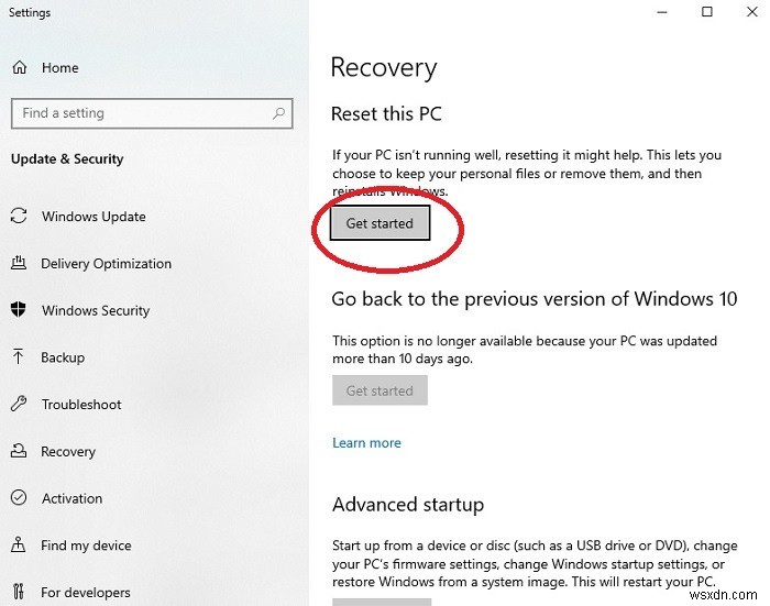 Windows 10 ফ্যাক্টরি রিসেট ক্লাউড বিকল্প ব্যবহার করা