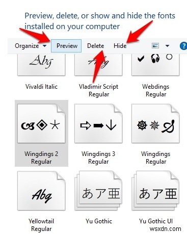 Windows 10 এ ফন্টগুলি কীভাবে ইনস্টল এবং পরিচালনা করবেন