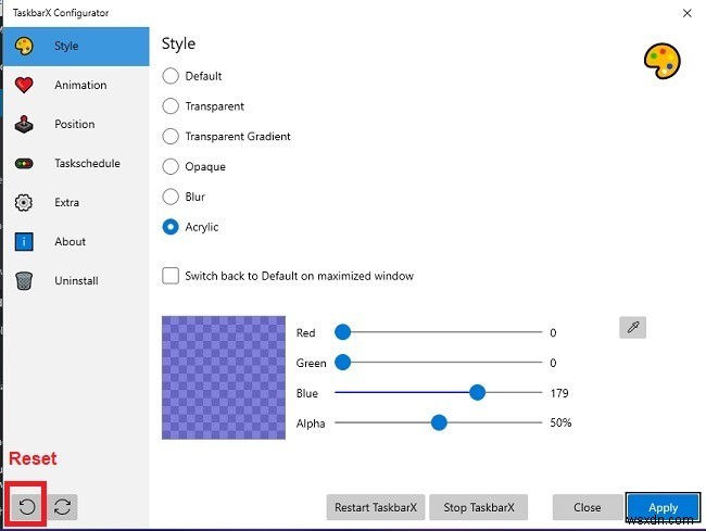 TaskbarX দিয়ে Windows 10 টাস্কবার কাস্টমাইজ করা