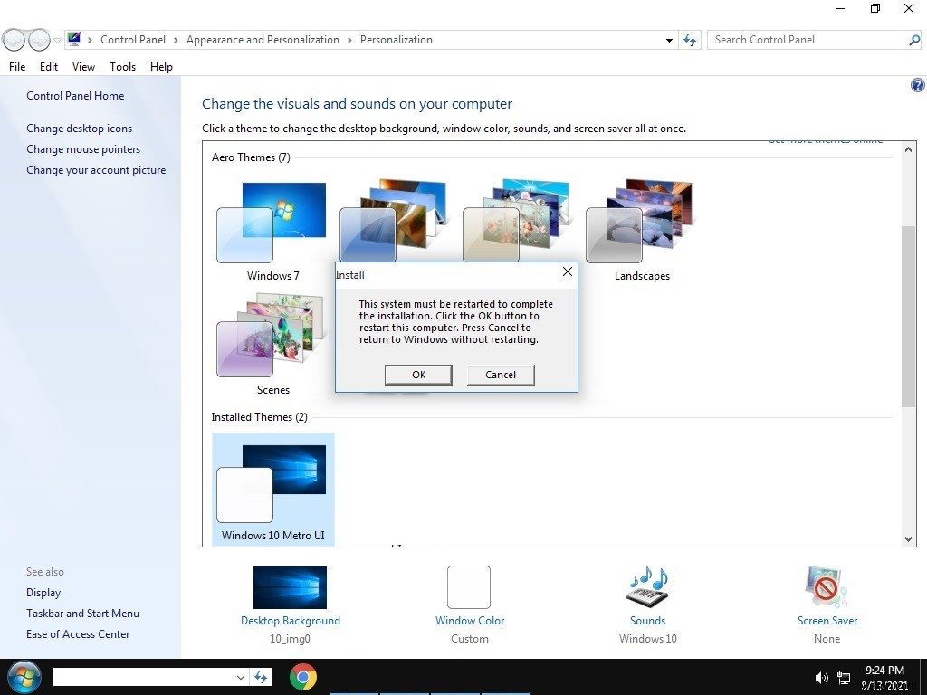 Windows 7 এর জন্য Windows 10 থিম পান এবং ইনস্টল করুন