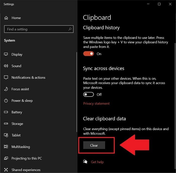 Windows 10 এ ক্লিপবোর্ড ইতিহাস কীভাবে সাফ করবেন