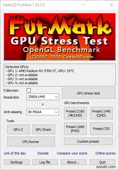 Furmark এর সাথে আপনার GPU পরীক্ষা করার জন্য কীভাবে চাপ দেবেন