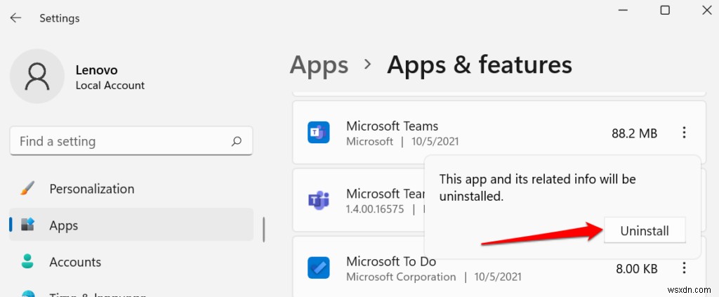 Windows 11 এ অ্যাপস আনইনস্টল করার উপায়