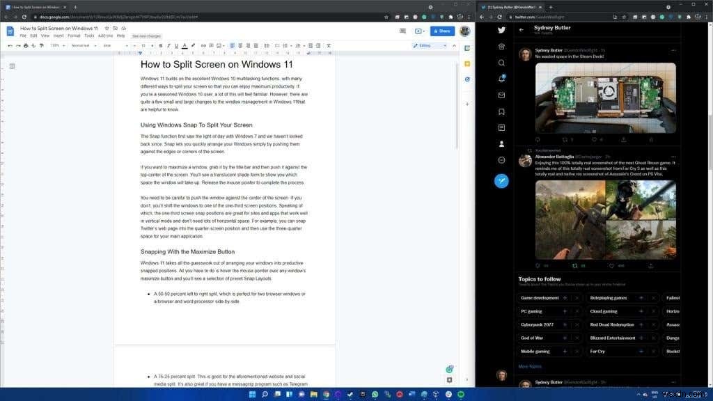 Windows 11 এ কিভাবে স্ক্রীন স্প্লিট করবেন