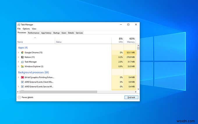 Windows 10 এ টাস্ক ম্যানেজার খোলার 13 উপায়