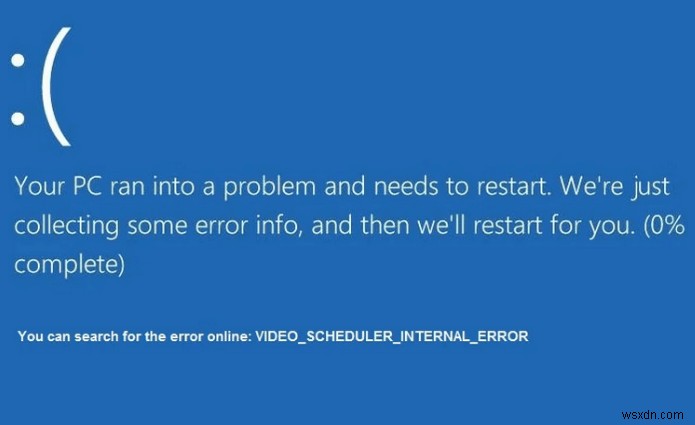 Windows 10 এ ভিডিও শিডিউলারের অভ্যন্তরীণ ত্রুটি BSOD কিভাবে ঠিক করবেন