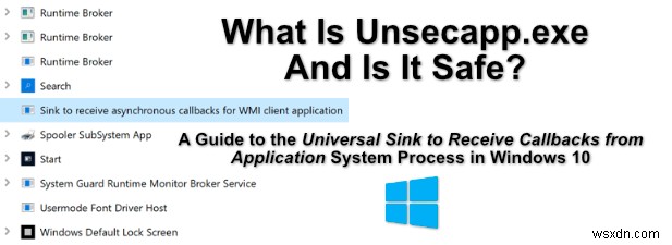 Unsecapp.exe কি এবং এটি কি নিরাপদ?