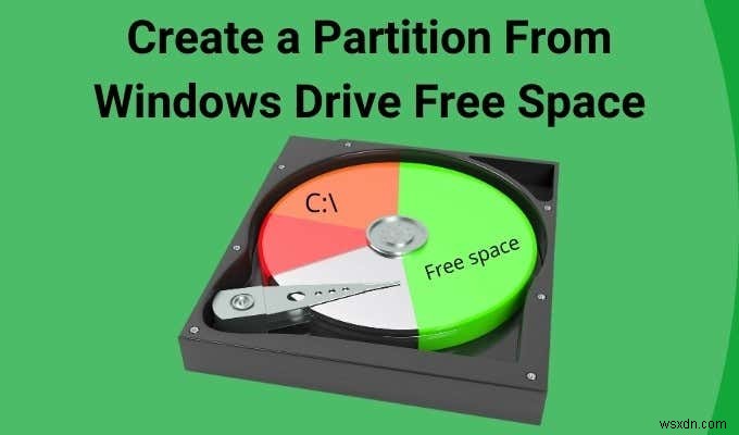 কিভাবে উইন্ডোজ ড্রাইভ ফ্রি স্পেস থেকে একটি পার্টিশন তৈরি করবেন