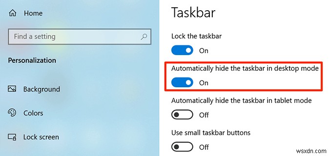 Windows 10 এ টাস্কবার কিভাবে লুকাবেন