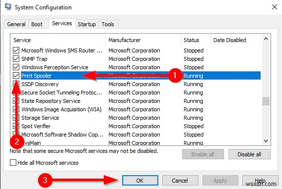 Windows 10 এ প্রিন্ট স্পুলার পরিষেবা কীভাবে নিষ্ক্রিয় করবেন