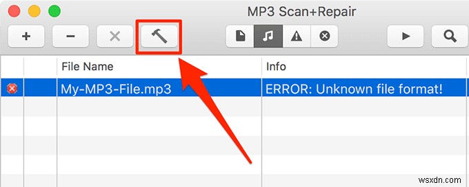 ক্ষতিগ্রস্ত MP3 ফাইল খুঁজুন এবং ঠিক করুন 