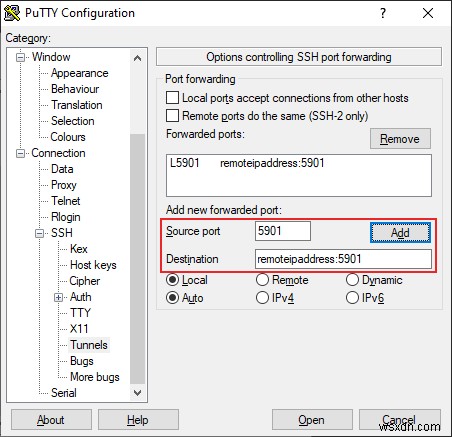 কিভাবে SSH এর উপর VNC টানেল করবেন 