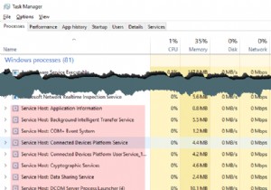 উইন্ডোজে svchost.exe প্রক্রিয়া দ্বারা হোস্ট করা পরিষেবাগুলির তালিকা দেখুন৷ 