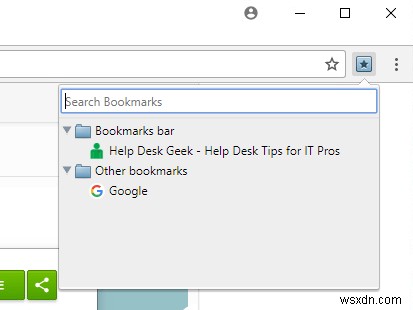Google Chrome এ বুকমার্ক টুলবার বোতাম যোগ করুন 