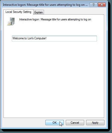 Windows 7/8/10-এ ব্যবহারকারীদের জন্য লগইন স্ক্রিনে একটি বার্তা যোগ করুন 