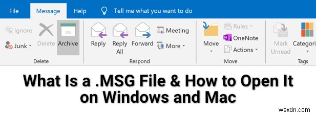 একটি .MSG ফাইল কী এবং উইন্ডোজ এবং ম্যাকে এটি কীভাবে খুলতে হয়