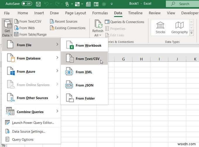 কিভাবে একটি এক্সেল ওয়ার্কশীটে CSV বা TSV ঢোকাবেন 