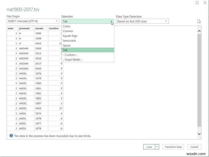 কিভাবে একটি এক্সেল ওয়ার্কশীটে CSV বা TSV ঢোকাবেন 