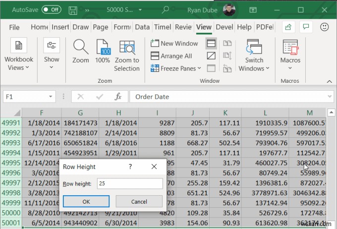 কিভাবে Excel এ একটি সারি ঠিক করবেন 