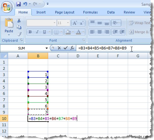 Excel এ একটি সূত্র অনুলিপি করার সময় সেল রেফারেন্স সংরক্ষণ করুন 