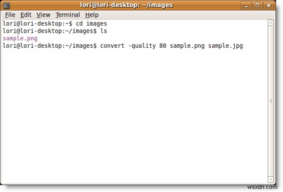 উবুন্টুতে কমান্ড লাইনের মাধ্যমে ফর্ম্যাটের মধ্যে চিত্রগুলি রূপান্তর করুন 