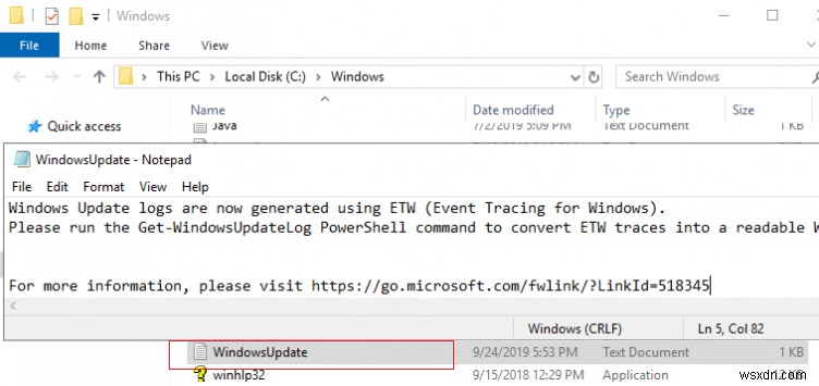 কিভাবে Windows 10 / Windows Server 2016-এ WindowsUpdate.log দেখতে এবং পার্স করবেন? 