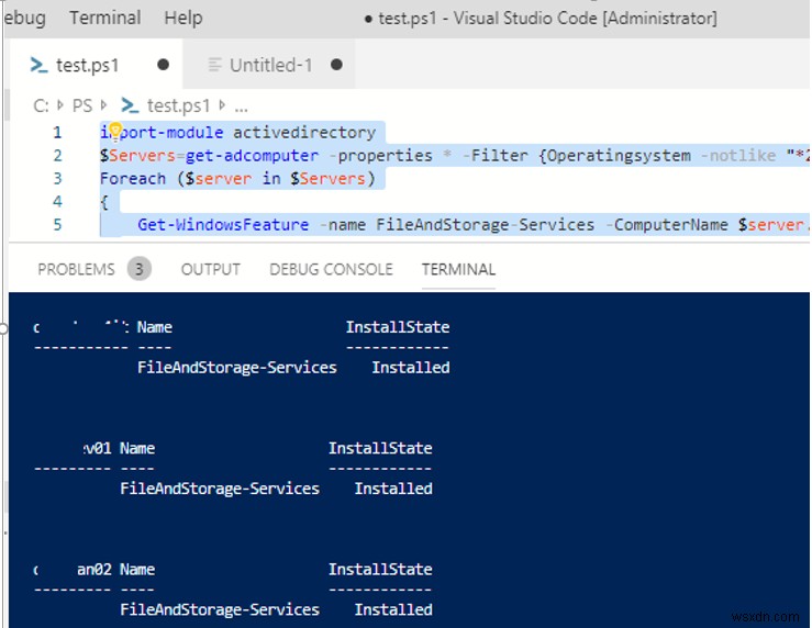 PowerShell দিয়ে উইন্ডোজ সার্ভারের ভূমিকা এবং বৈশিষ্ট্যগুলি পরিচালনা করা 