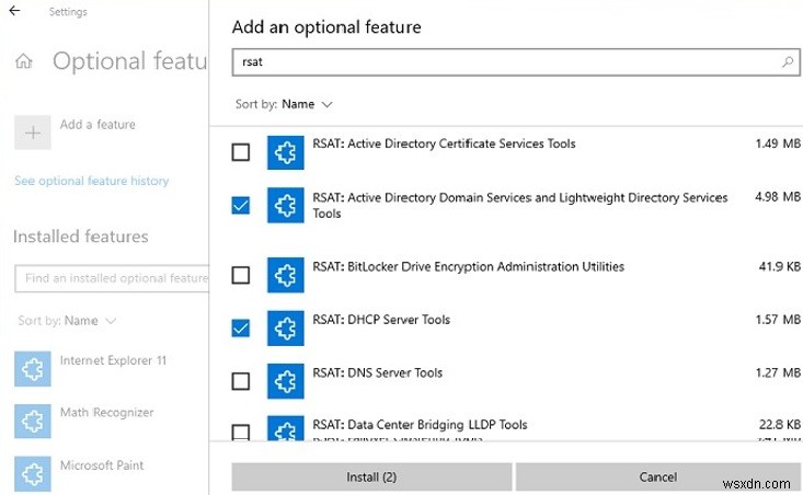 Windows 10 এবং 11-এ RSAT অ্যাডমিনিস্ট্রেশন টুল ইনস্টল করা হচ্ছে 