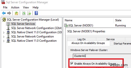 SQL সার্ভারে সর্বদা-অন উচ্চ প্রাপ্যতা গোষ্ঠী কনফিগার করা হচ্ছে 