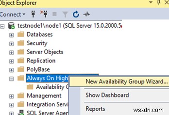 SQL সার্ভারে সর্বদা-অন উচ্চ প্রাপ্যতা গোষ্ঠী কনফিগার করা হচ্ছে 