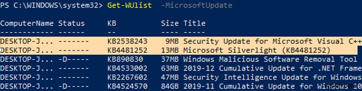 PSWindowsUpdate PowerShell মডিউল দিয়ে উইন্ডোজ আপডেটগুলি পরিচালনা করুন 