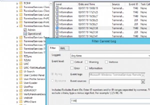 উইন্ডোজে রিমোট ডেস্কটপ সংযোগ লগ ট্র্যাকিং এবং বিশ্লেষণ করা 