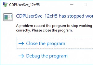 ঠিক করুন:CDPUserSvc উইন্ডোজ 10 / উইন্ডোজ সার্ভার 2016 এ কাজ করা বন্ধ করেছে 
