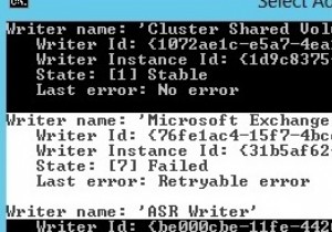 VSS লেখক ব্যর্থ হয়েছে:Windows সার্ভারে VSS লেখকদের পুনরায় নিবন্ধন করা হচ্ছে 