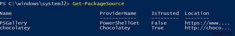 Windows 10 এ PowerShell প্যাকেজ ম্যানেজমেন্ট ব্যবহার করা 