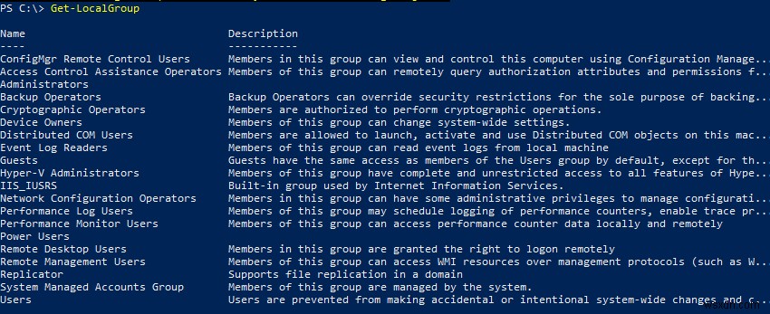 PowerShell এর মাধ্যমে স্থানীয় ব্যবহারকারী এবং গোষ্ঠী পরিচালনা করা 