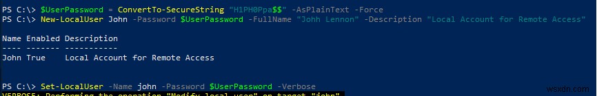 PowerShell এর মাধ্যমে স্থানীয় ব্যবহারকারী এবং গোষ্ঠী পরিচালনা করা 