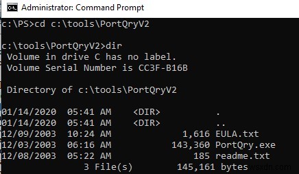 TCP/UDP ওপেন পোর্ট চেক করতে PortQry ব্যবহার করে (পোর্ট স্ক্যানার) 