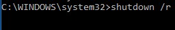 কমান্ড প্রম্পট (সিএমডি) ব্যবহার করে উইন্ডোজ শাটডাউন/রিস্টার্ট করুন 