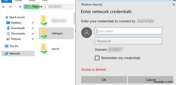 Windows 10 থেকে SYSVOL এবং NETLOGON ফোল্ডারগুলি অ্যাক্সেস করতে অক্ষম৷ 