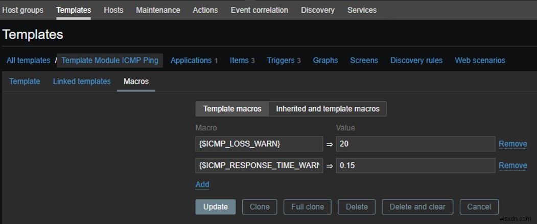 Zabbix - সহজ ICMP পিং চেক 