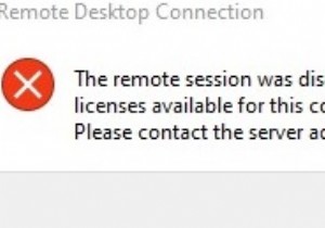 দূরবর্তী অধিবেশন সংযোগ বিচ্ছিন্ন:কোন দূরবর্তী ডেস্কটপ লাইসেন্স সার্ভার/ক্লায়েন্ট অ্যাক্সেস লাইসেন্স উপলব্ধ নেই 