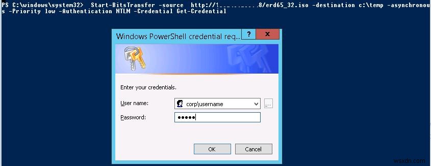 BITS এবং PowerShell ব্যবহার করে একটি অবিশ্বস্ত নেটওয়ার্কে বড় ফাইল কপি করা 