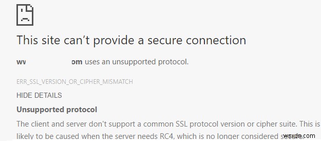 SSL ত্রুটি:এই সাইটটির করতে পারবেন ক্রোম, অপেরা ও Chromium এ কোনও সুরক্ষিত সংযোগ প্রদান 