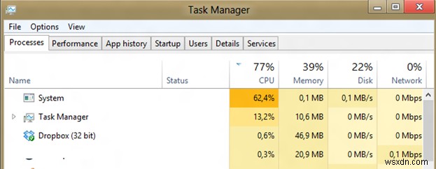 Windows 10 এ Ntoskrnl.exe (সিস্টেম) প্রক্রিয়া দ্বারা উচ্চ CPU ব্যবহার 