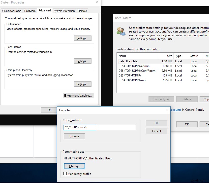 Windows 10-এ বাধ্যতামূলক (কেবল-পঠন) ব্যবহারকারী প্রোফাইল ব্যবহার করা 