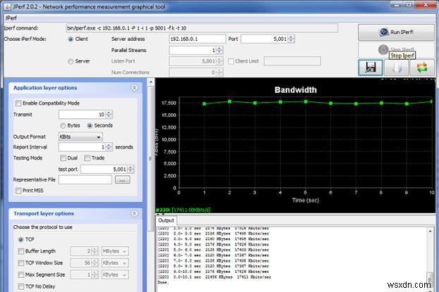 নেটওয়ার্ক গতি এবং ব্যান্ডউইথ পরীক্ষা করতে iPerf ব্যবহার করে (থ্রুপুট) 