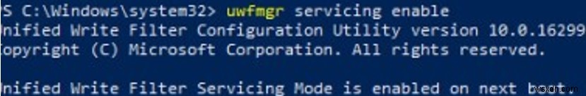 উইন্ডোজ 10-এ ইউনিফাইড রাইট ফিল্টার (UWF) ব্যবহার করা 