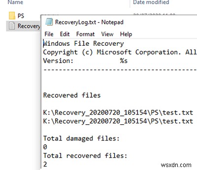 Windows 10-এ Windows File Recovery Tool (WINFR) ব্যবহার করা 