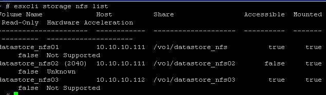 কিভাবে VMWare ESXi হোস্টে একটি নিষ্ক্রিয় NFS ডেটাস্টোর সরাতে হয় 